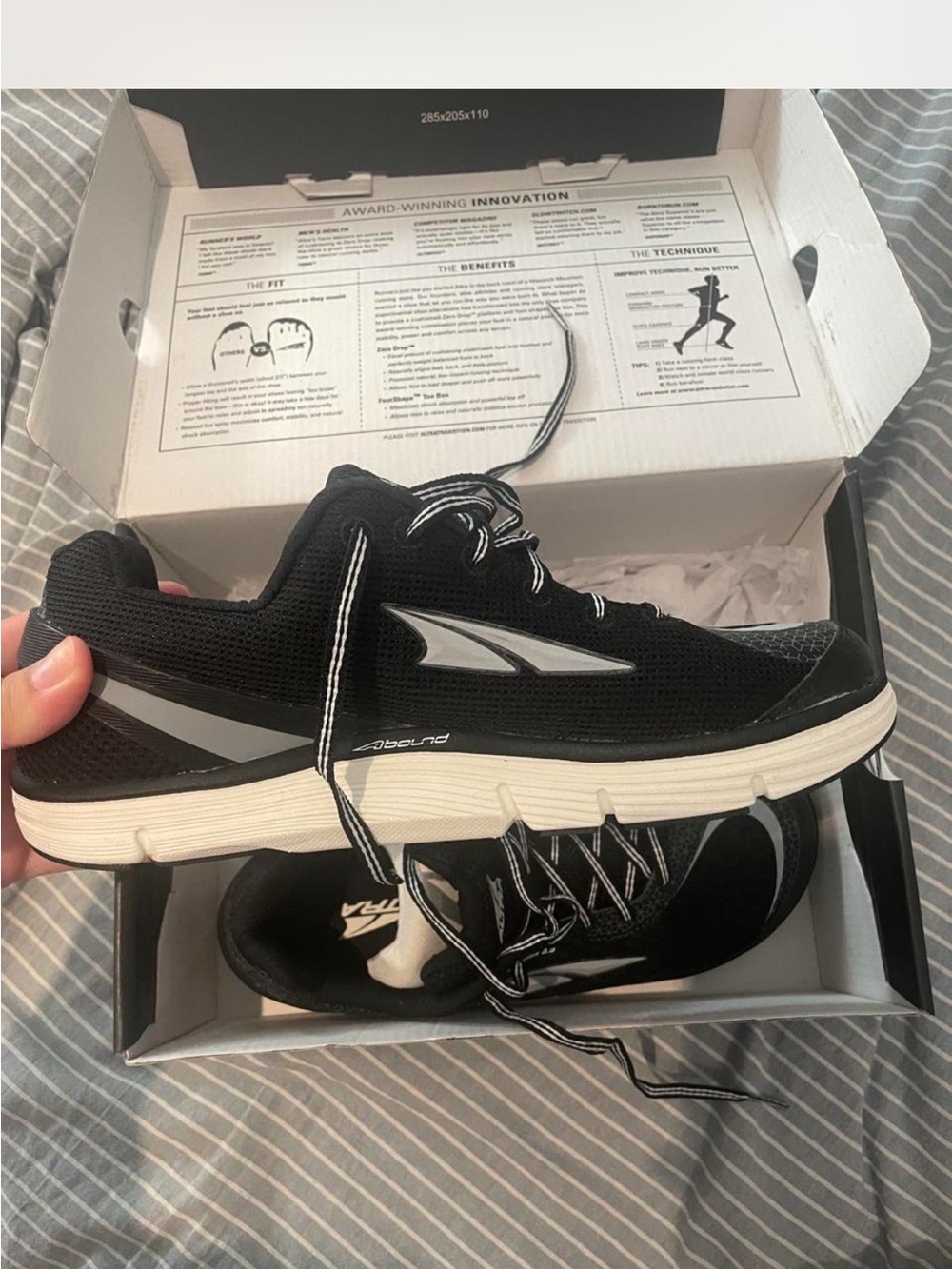 Altra Intuition 3.5 Black Athletic Running Shoes